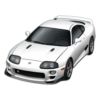 Toyota supra mk5 white sticker