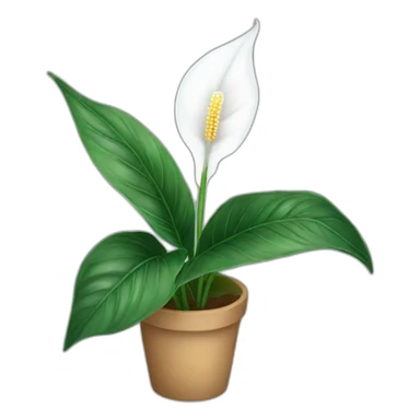 peace lily sticker