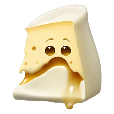 stretchy melted mozarella cheese sticker
