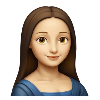 monalisa painting sticker