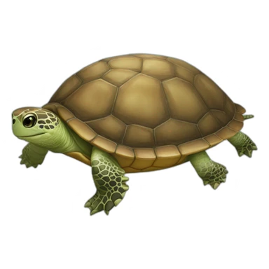 Chat sur une tortue sticker