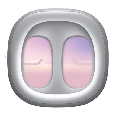 Light pink airplane window  sticker