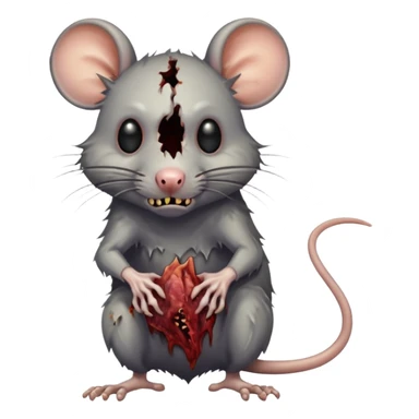 Zombie rat sticker