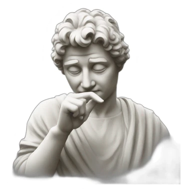 italian statue doing pinched fingers sticker