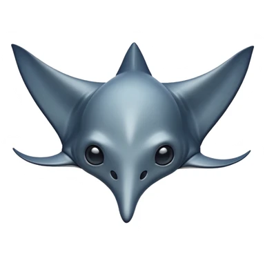 emoji of manta ray sticker