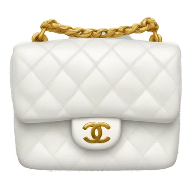 White Chanel bag sticker