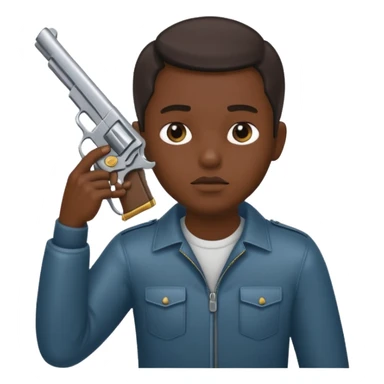 Singe bouche sa bouche avec un main et dans l’autre une arme sur la tampe sticker