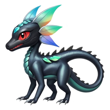Meloetta-Salandit-Nargacuga-Pokémon-Fakémon-fusion-hybrid-creature sticker