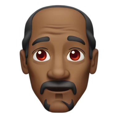 snoop dog squinty red eyes sticker