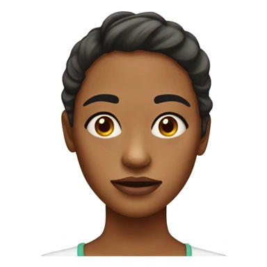 a woman with skin trouble sticker