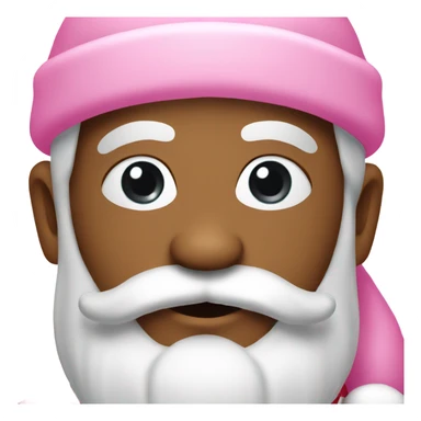 Pink Santa Claus  sticker
