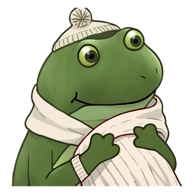 wrapped in a blanket, cozy sticker