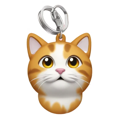 cat keyring sticker