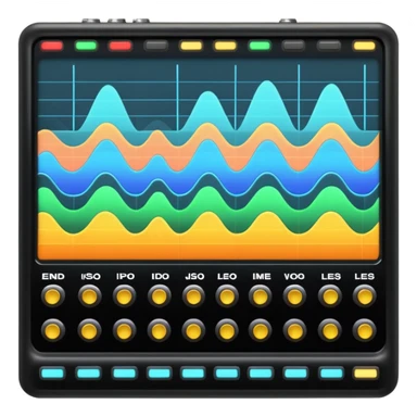music mixing board screen sticker