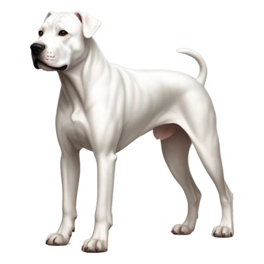 Female Dogo Argentino Dog Breed Full Body sticker