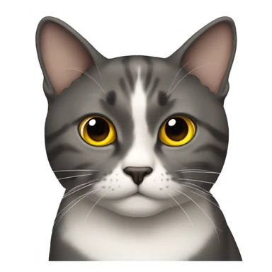 Gato con ojos amarillos  sticker
