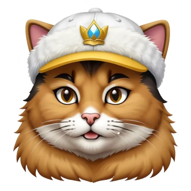 Razor Ramon from Sega WWF Mania video game pinning down a cat wearing a cap sticker