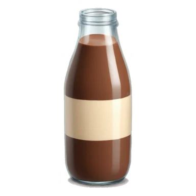 Chocolate Milk bottle sticker