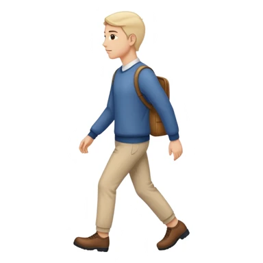 Person stepping aside  sticker