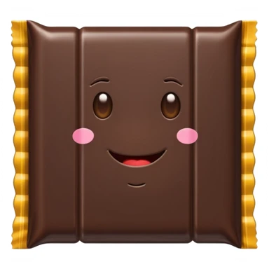 a chocolate bar being sold sticker