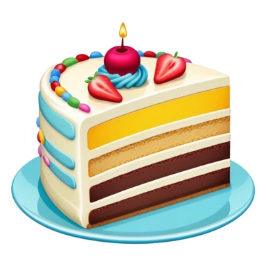 fun Fetty cake slice sticker