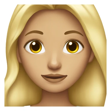 Blonde girl I love sticker