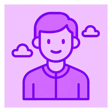Create a monochromatic neon purple variation of the icon, maintaining the flat minimalist style and preserving all original elements of the icon. sticker