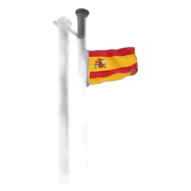 spanish flag on a post sticker