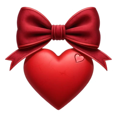heart with a velvet bow, goth sticker