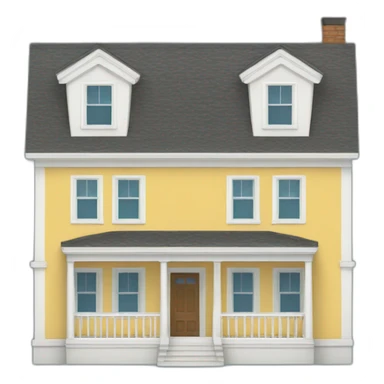 triple decker house sticker