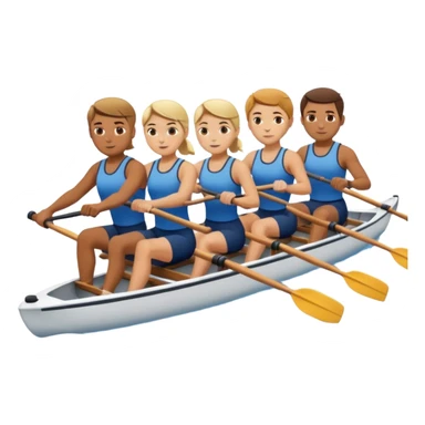 people rowing sticker