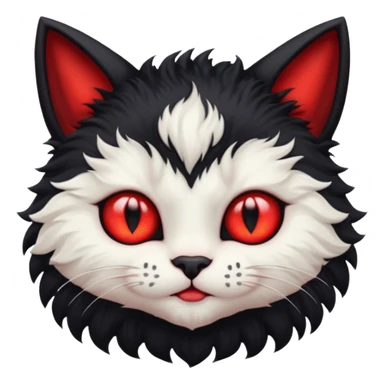 sweet baby demon cat sticker