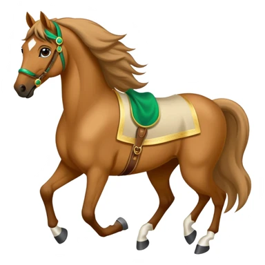 Saudi Arabian horse, elegant and spirited, desert background sticker