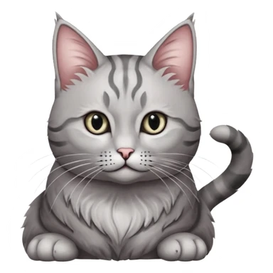 Лунный котик с сердцем sticker