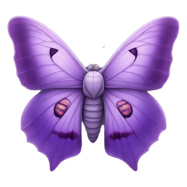 purple Lunar Moth sticker