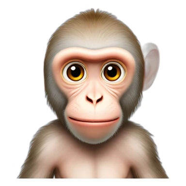 Macaque albinos avec les yeux rouge sticker