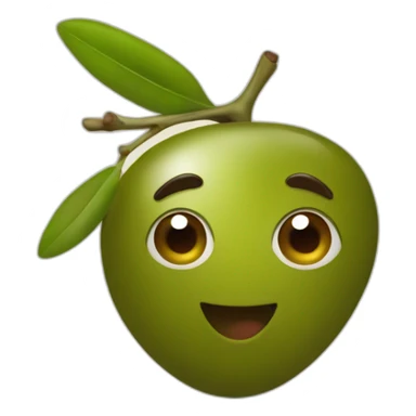 olive with an olive on top sticker
