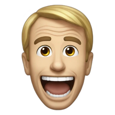 mort de rire macron sticker