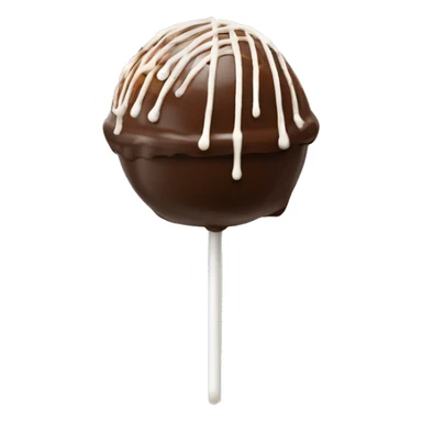 Realistic starbucks cake pops isolated. sticker