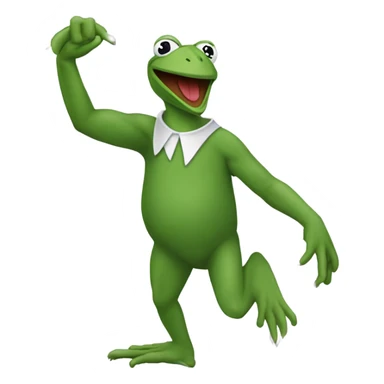 Philadelphia Eagle with Kermit the frog in its talons sticker