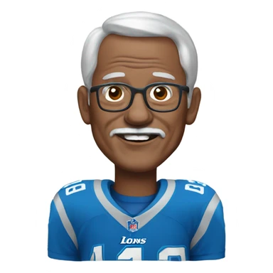 Detroit Lions grandpa sticker