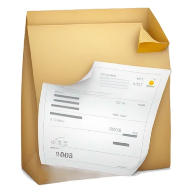 an invoice which sent freelancer to customer sticker