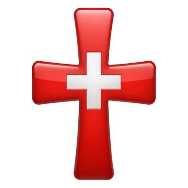 red medical cross sticker