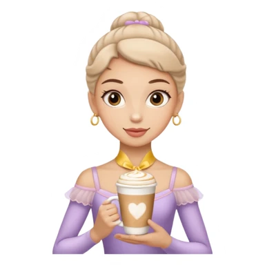 Make I move your ballerina cappuccino sticker