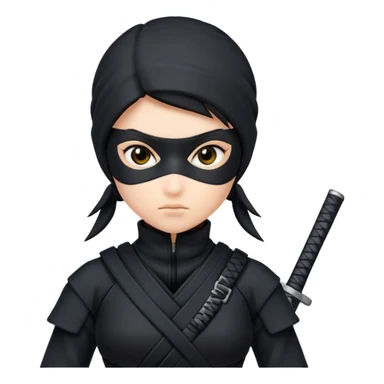 Girl ninja sticker