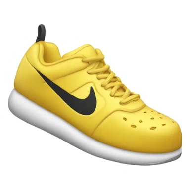 A chill banana with Nike kicks sticker