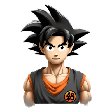 goku style cool looking sayajin sticker