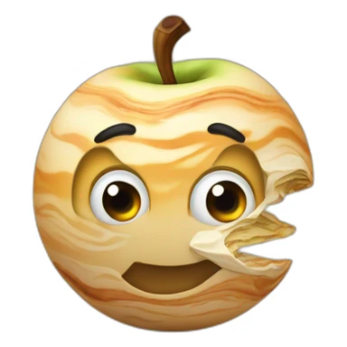 Jupiter qui écrase une pomme sticker