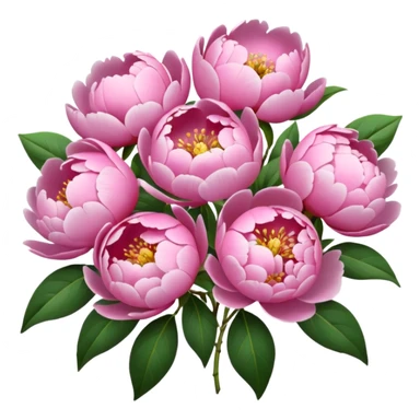 Peonies bouquet sticker