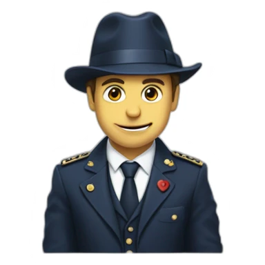 Macron qui tape un enfant sticker